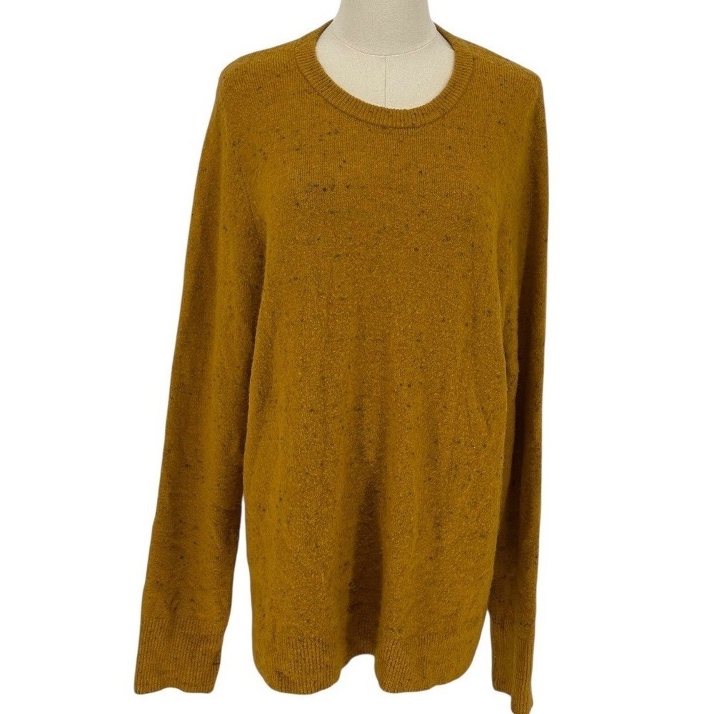 Old Navy Mustard Yellow Crew Neck Sweater in Tall Length (Size XL Tall)